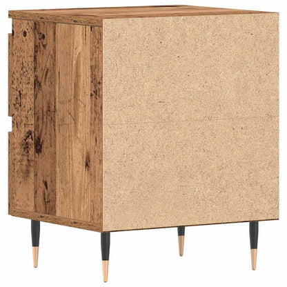 vidaXL Bedside Cabinet 2 pcs Old Wood 40 x 35 x 50 cm Engineered Wood