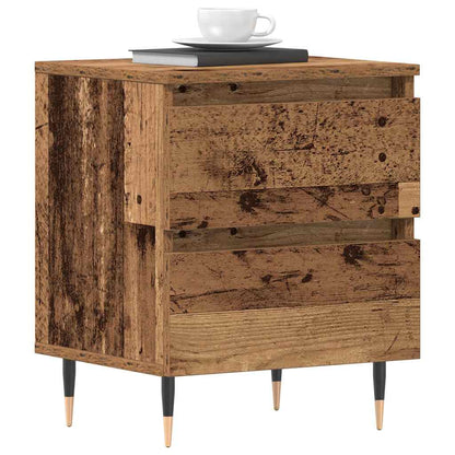 vidaXL Bedside Cabinet 2 pcs Old Wood 40 x 35 x 50 cm Engineered Wood