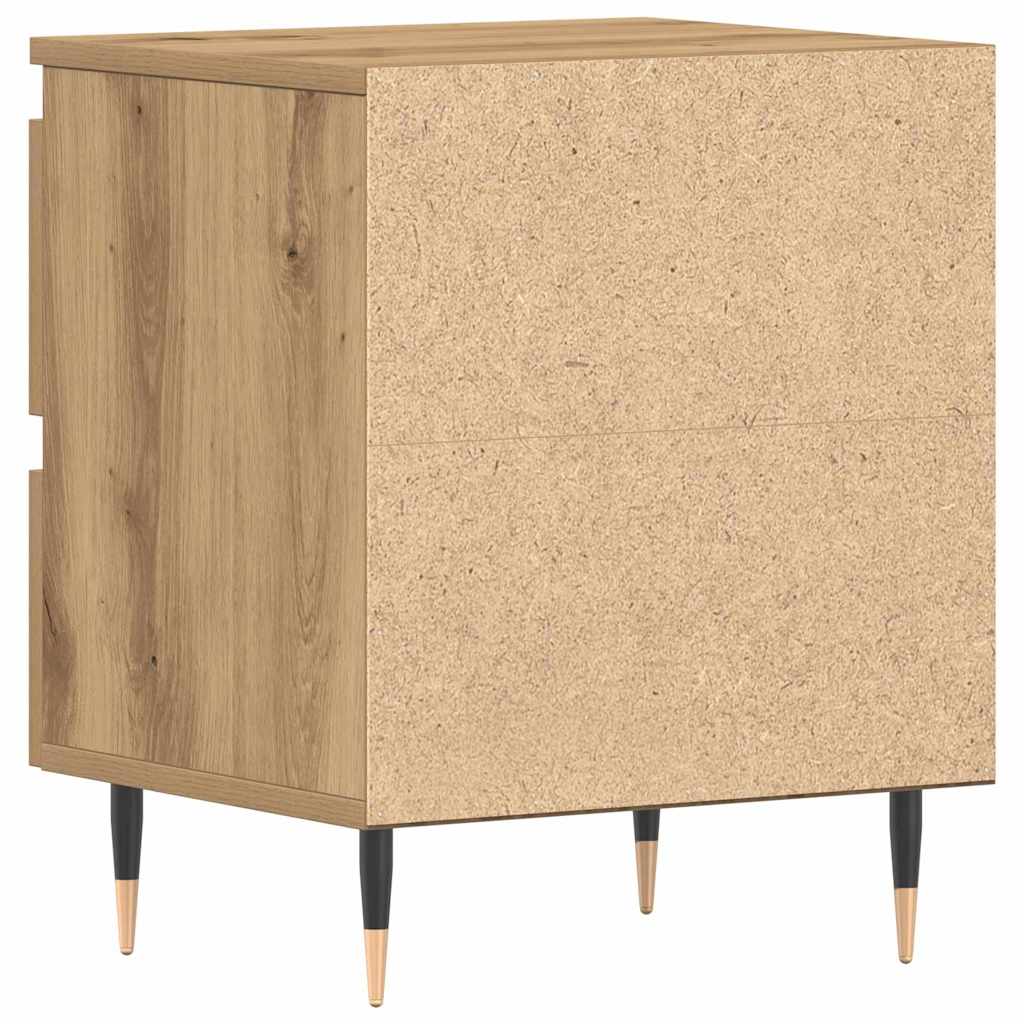 vidaXL Bedside Cabinet Artisan Oak 40 x 35 x 50 cm Engineered Wood