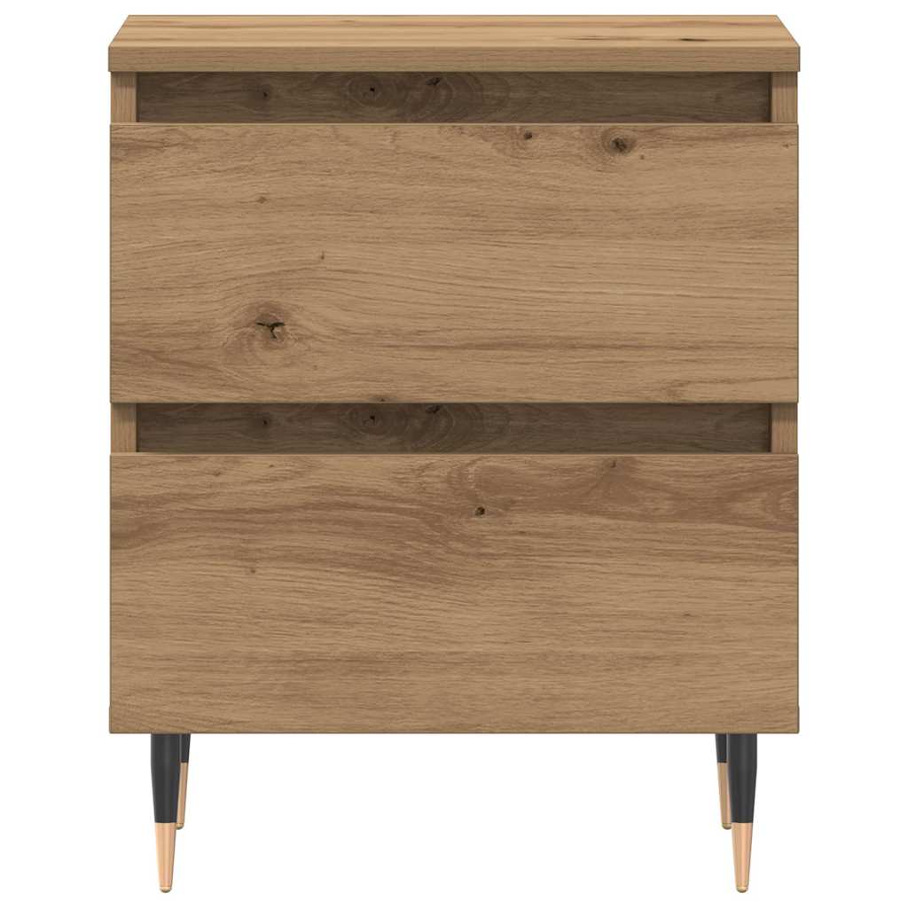 vidaXL Bedside Cabinet Artisan Oak 40 x 35 x 50 cm Engineered Wood