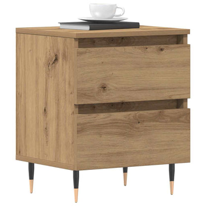 vidaXL Bedside Cabinet Artisan Oak 40 x 35 x 50 cm Engineered Wood