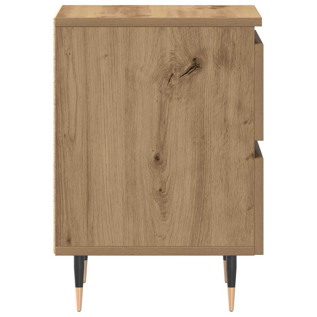 vidaXL Bedside Cabinet Artisan Oak 40 x 35 x 50 cm Engineered Wood