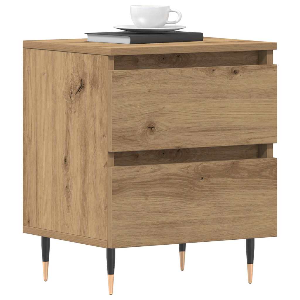 vidaXL Bedside Cabinet 2 pcs Artisan Oak 40 x 35 x 50 cm
