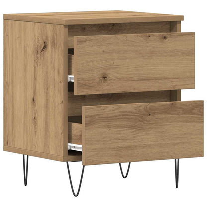 vidaXL Bedside Cabinet 2 pcs Artisan oak 40 x 35 x 50 cm