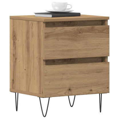 vidaXL Bedside Cabinet 2 pcs Artisan oak 40 x 35 x 50 cm