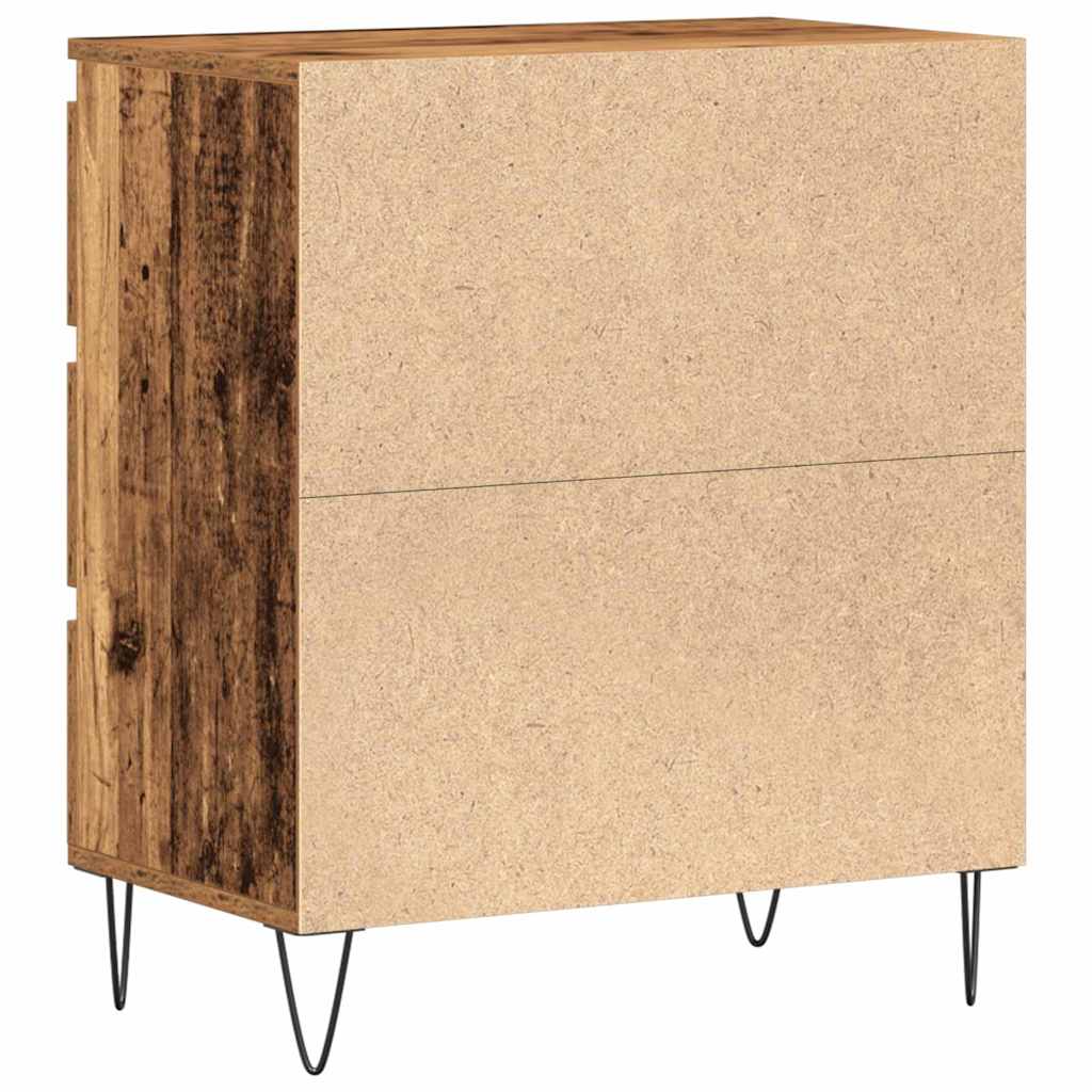vidaXL Sideboard with Drawer Old Wood 60 x 35 x 70 cm Engineered Wood