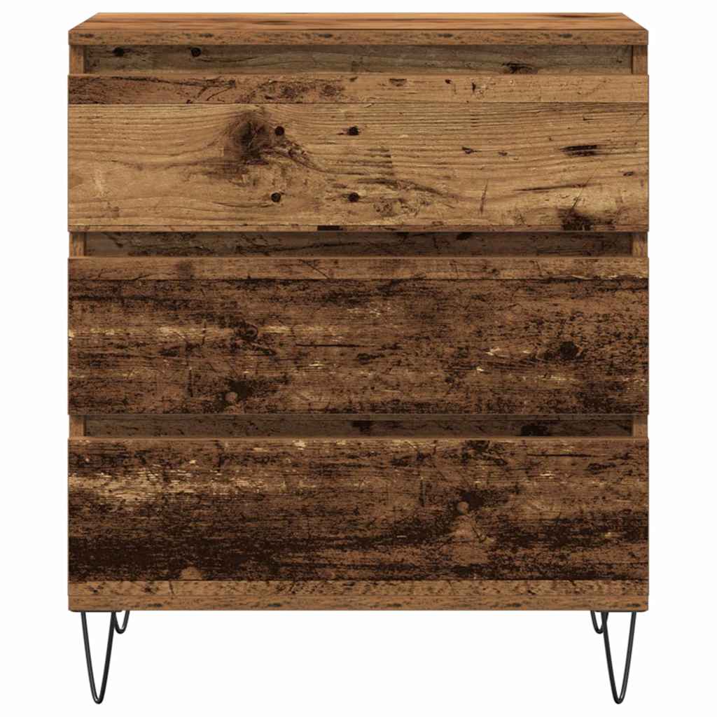 vidaXL Sideboard with Drawer Old Wood 60 x 35 x 70 cm Engineered Wood