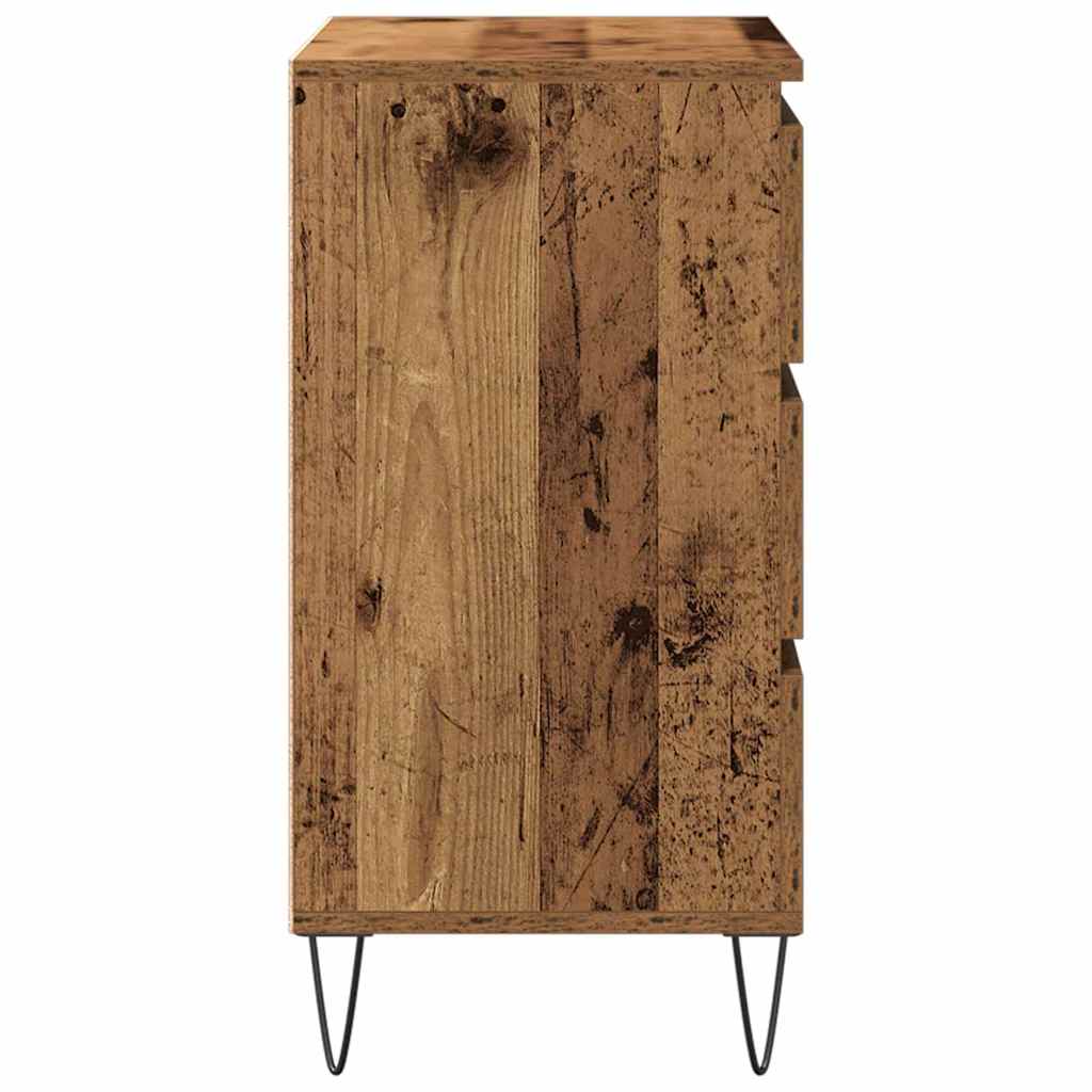 vidaXL Sideboard with Drawer Old Wood 60 x 35 x 70 cm Engineered Wood