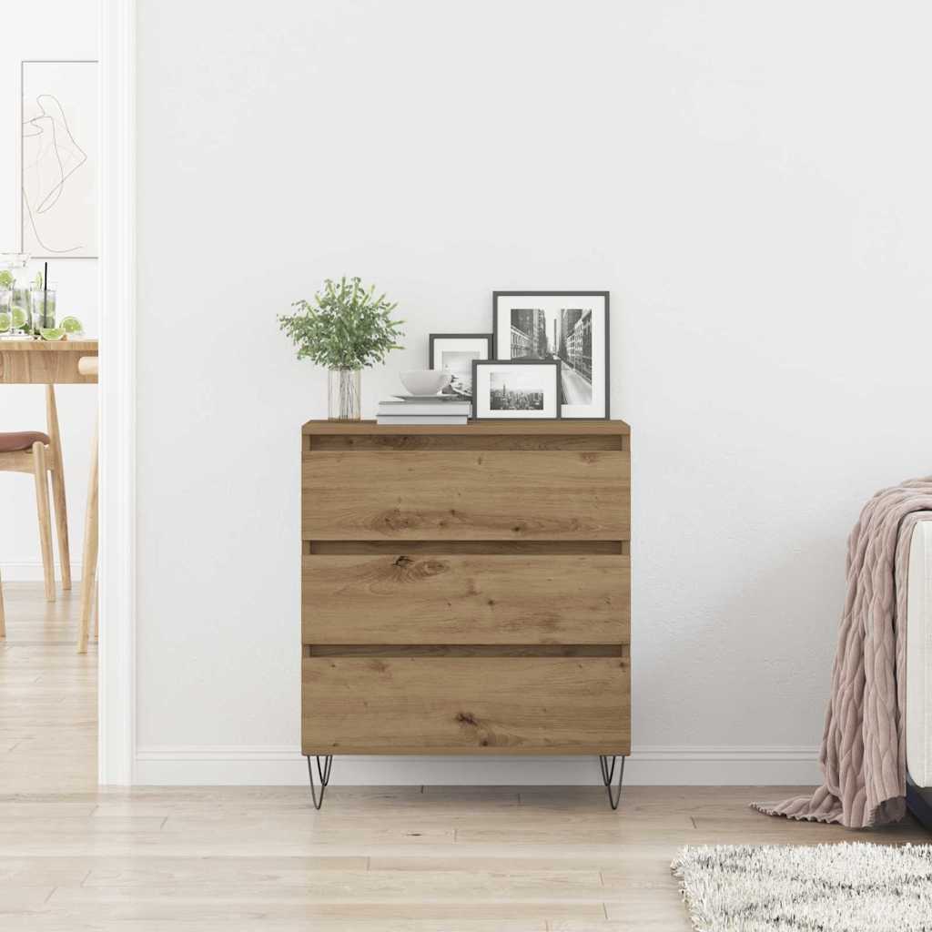 vidaXL Sideboard Artisan Oak 60 x 35 x 70 cm Engineered Wood
