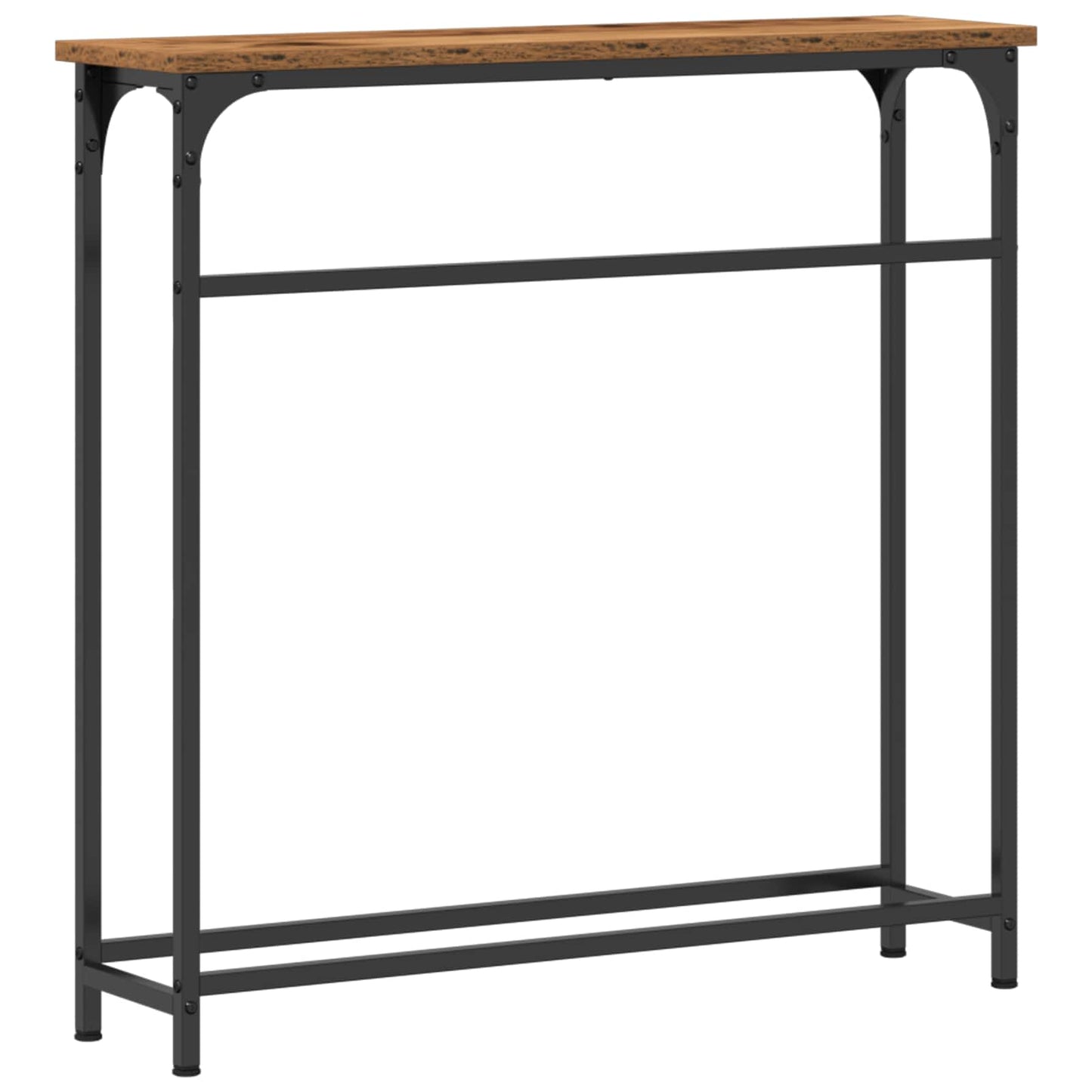 vidaXL Console Table Old Wood 75 x 19.5 x 75 cm Engineered Wood