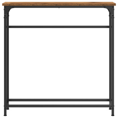vidaXL Console Table Old Wood 75 x 19.5 x 75 cm Engineered Wood