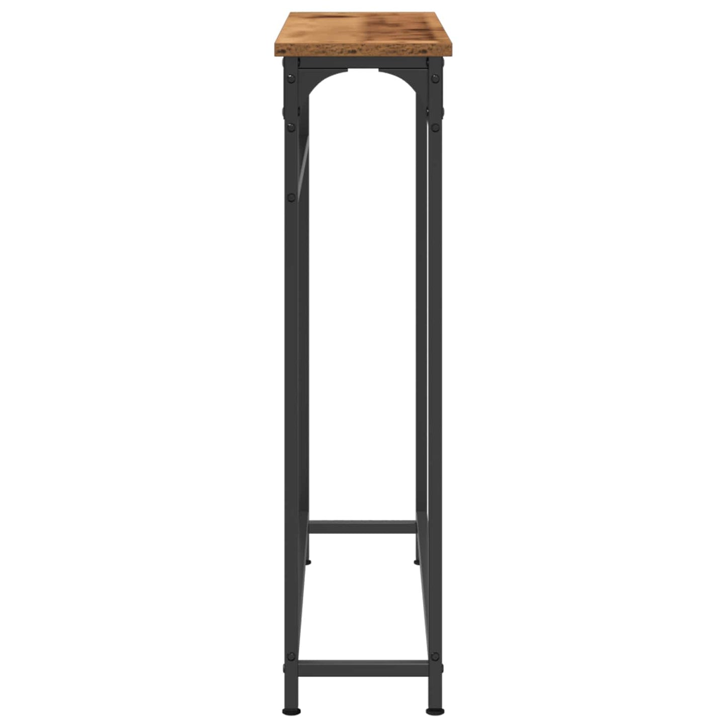 vidaXL Console Table Old Wood 75 x 19.5 x 75 cm Engineered Wood