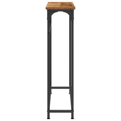 vidaXL Console Table Old Wood 75 x 19.5 x 75 cm Engineered Wood