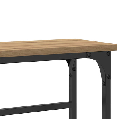 vidaXL Console Table Artisan Oak 75 x 19.5 x 75 cm Engineered Wood