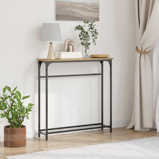 vidaXL Console Table Artisan Oak 75 x 19.5 x 75 cm Engineered Wood