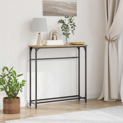 vidaXL Console Table Artisan Oak 75 x 19.5 x 75 cm Engineered Wood