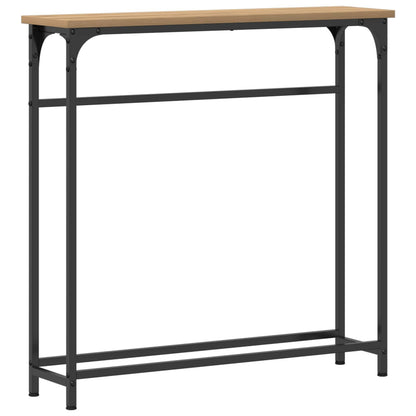 vidaXL Console Table Artisan Oak 75 x 19.5 x 75 cm Engineered Wood