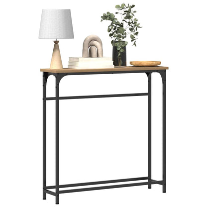 vidaXL Console Table Artisan Oak 75 x 19.5 x 75 cm Engineered Wood