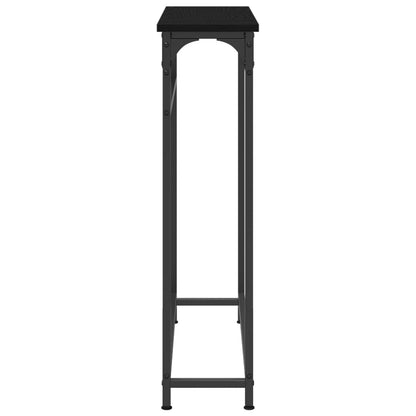 vidaXL Console Table Black Oak 75 x 19.5 x 75 cm Engineered Wood