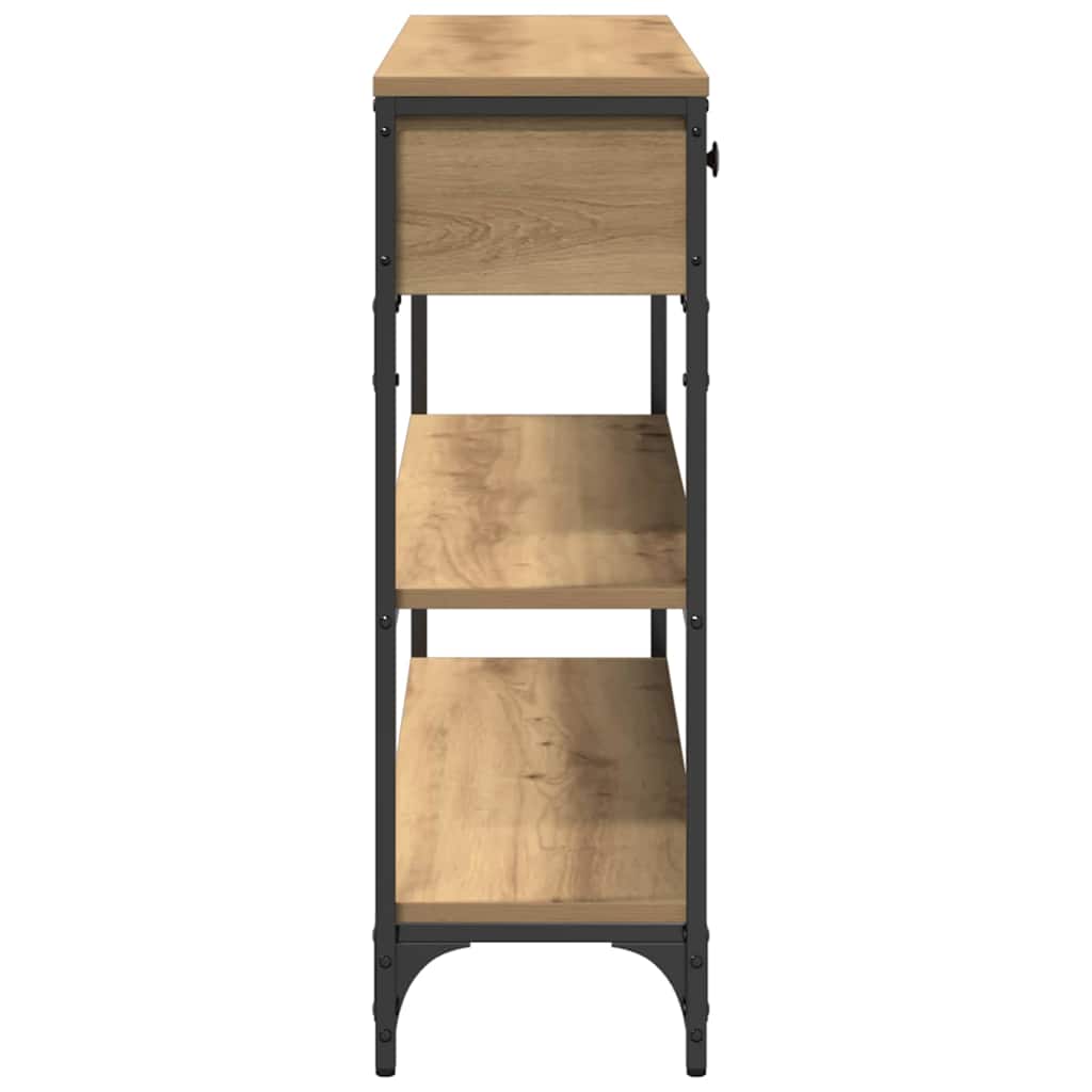vidaXL Console Table Artisan Oak 100 x 25 x 75 cm Engineered Wood