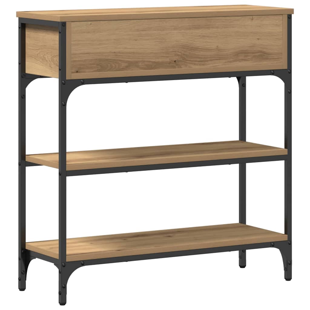 vidaXL Console Table Artisan Oak 72.5 x 25 x 75 cm Engineered Wood