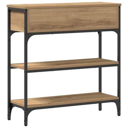 vidaXL Console Table Artisan Oak 72.5 x 25 x 75 cm Engineered Wood