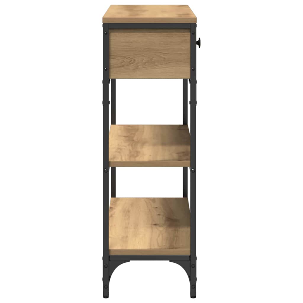 vidaXL Console Table Artisan Oak 72.5 x 25 x 75 cm Engineered Wood