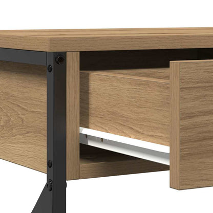 vidaXL Console Table Artisan oak 75 x 28 x 75 cm