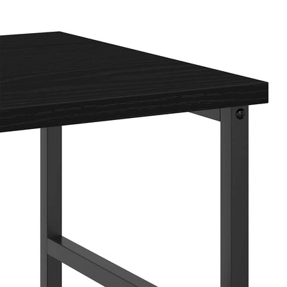 vidaXL Bookshelf 3-Tier 50 x 33 x 117.5 cm Engineered Wood Black Oak