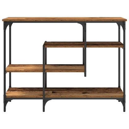 vidaXL Console Table with Shelf with Storage Old wood 100 x 35 x 75 cm