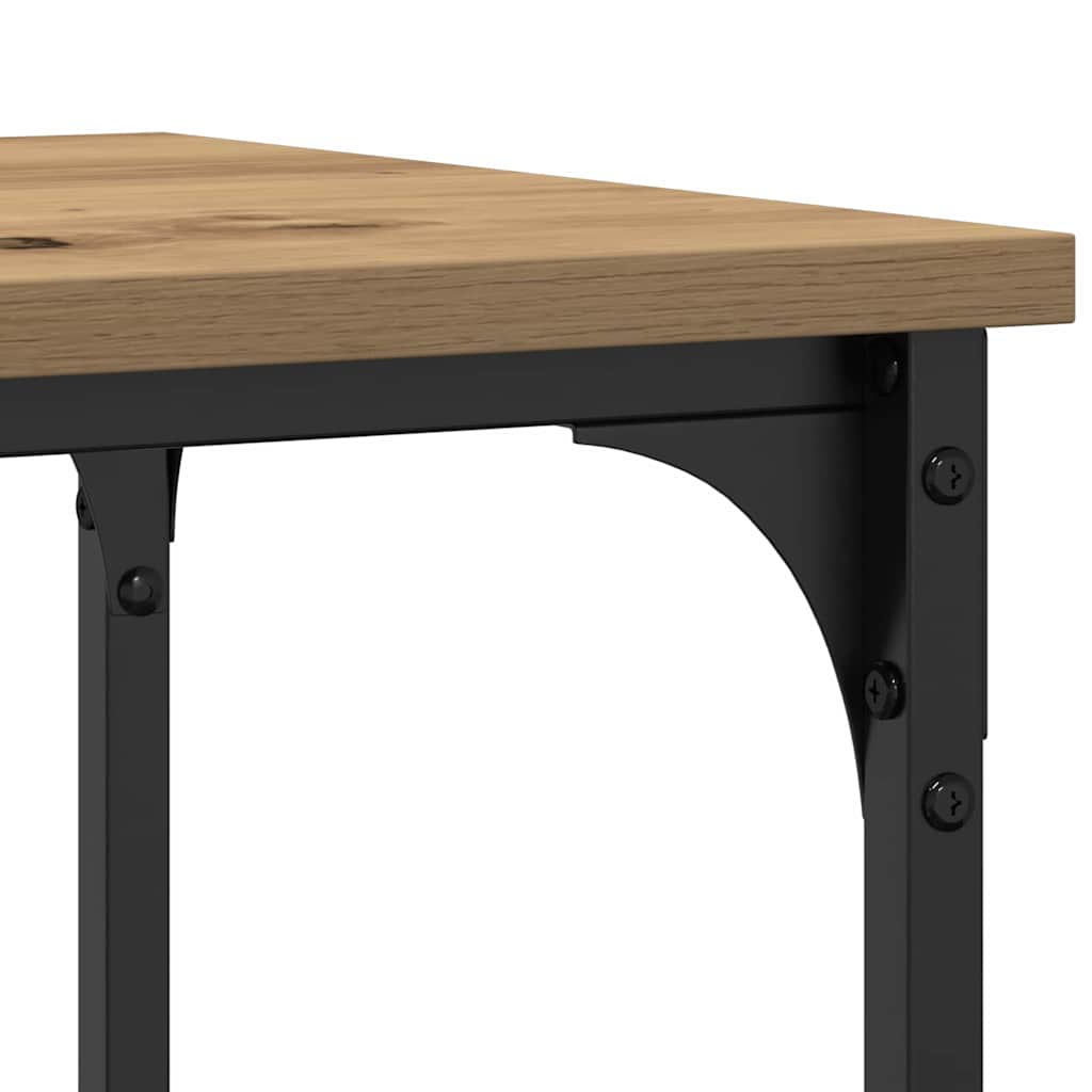 vidaXL Console Table Artisan oak 100 x 35 x 75 cm