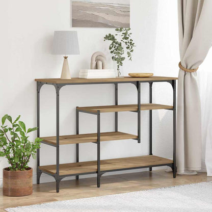 vidaXL Console Table Artisan oak 100 x 35 x 75 cm