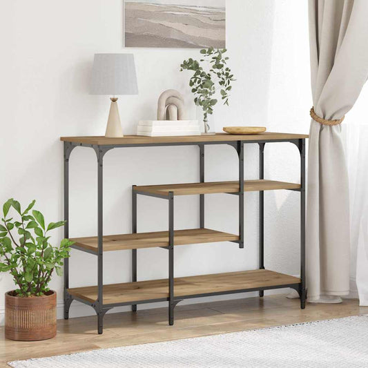 vidaXL Console Table Artisan oak 100 x 35 x 75 cm