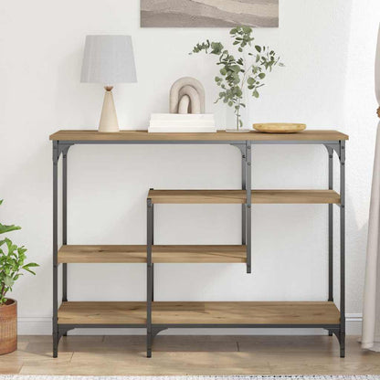 vidaXL Console Table Artisan oak 100 x 35 x 75 cm