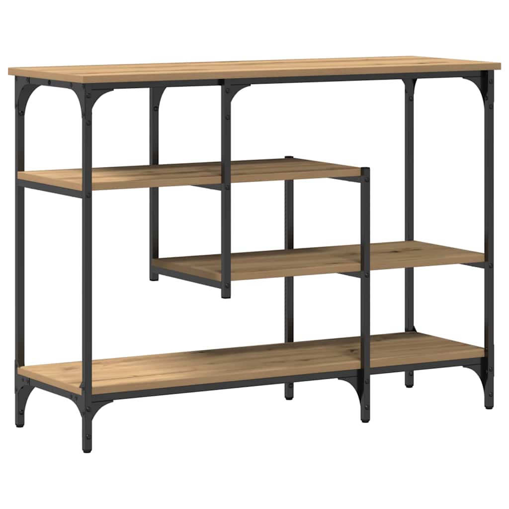 vidaXL Console Table Artisan oak 100 x 35 x 75 cm