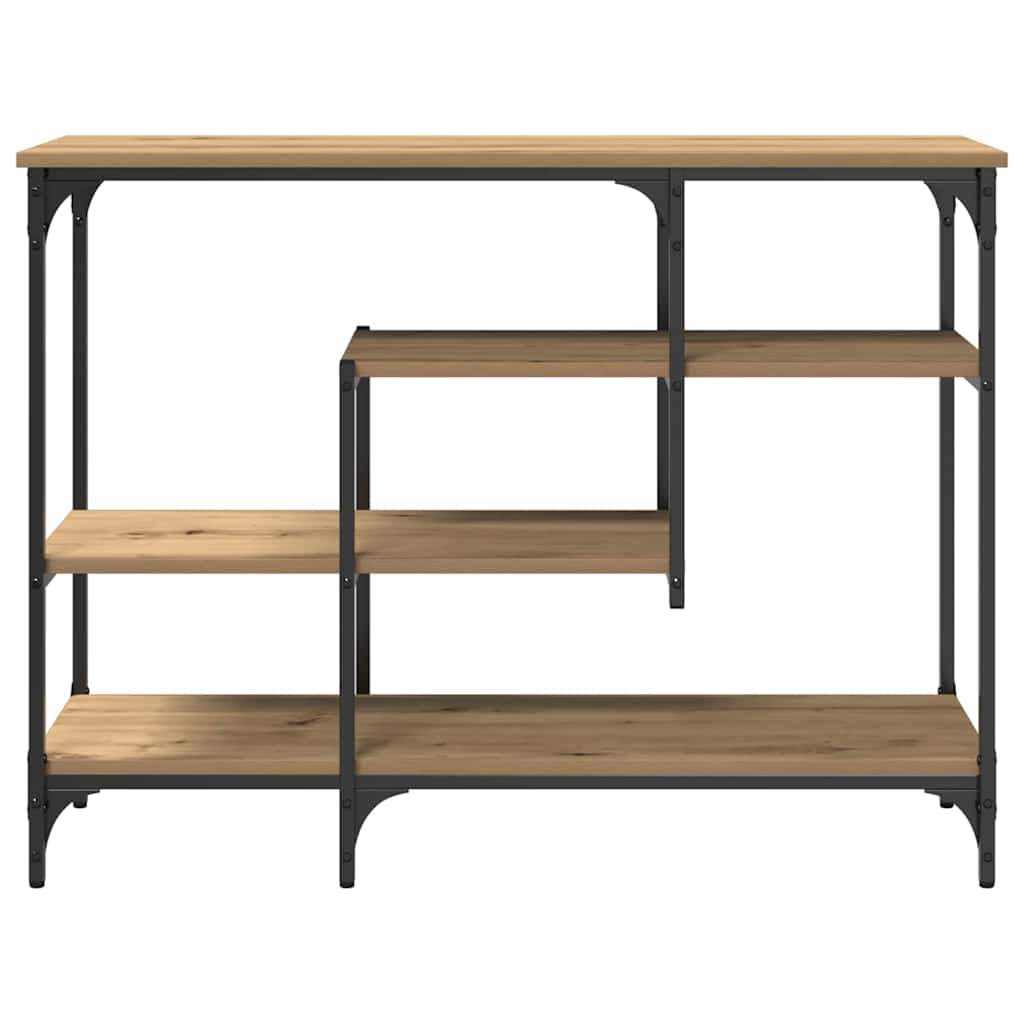 vidaXL Console Table Artisan oak 100 x 35 x 75 cm
