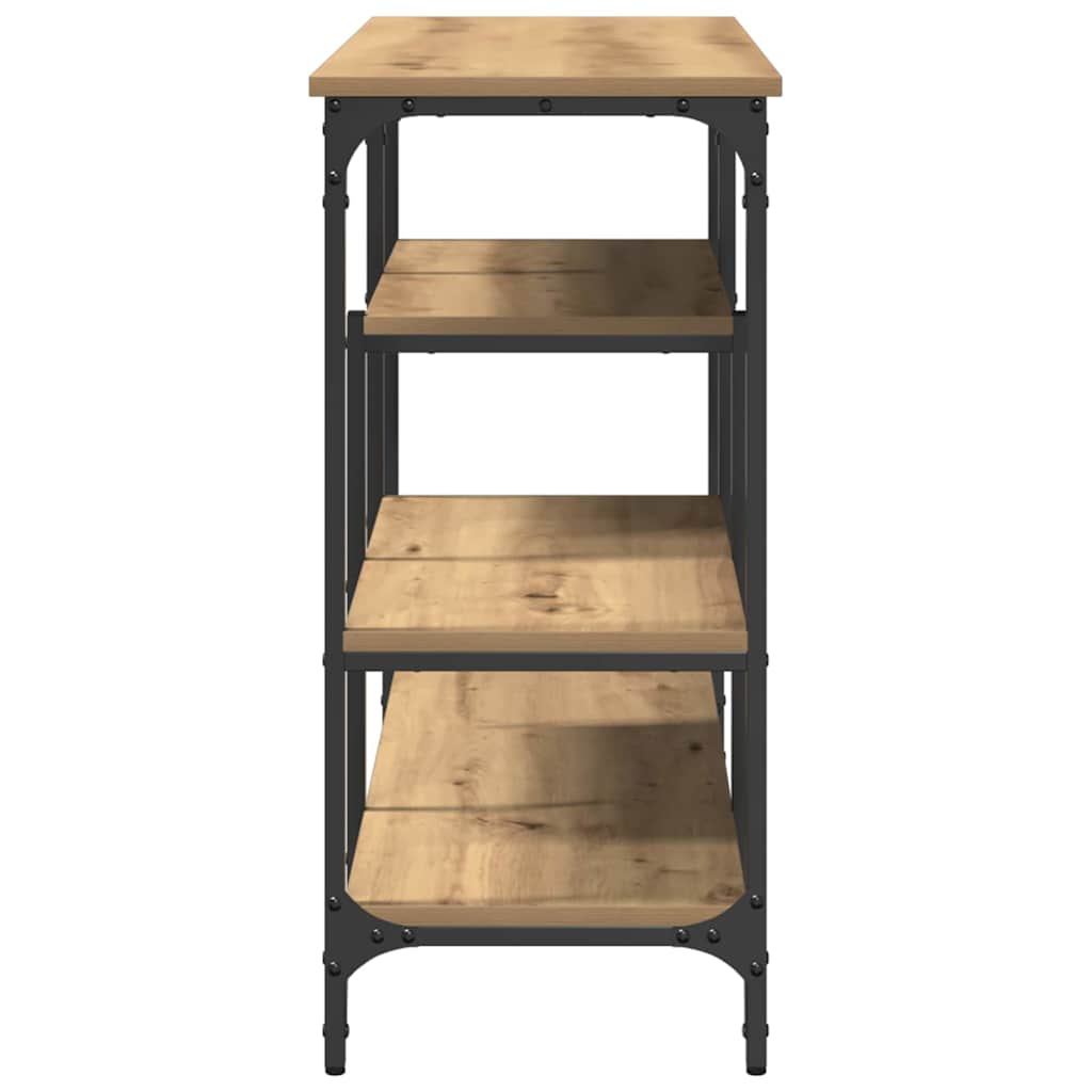 vidaXL Console Table Artisan oak 100 x 35 x 75 cm