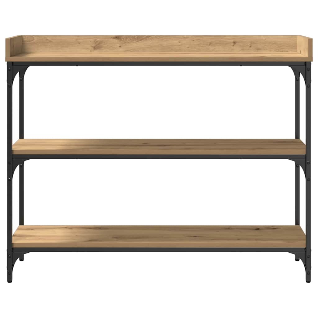 vidaXL Console Table with Shelf Artisan oak 100 x 30 x 80 cm