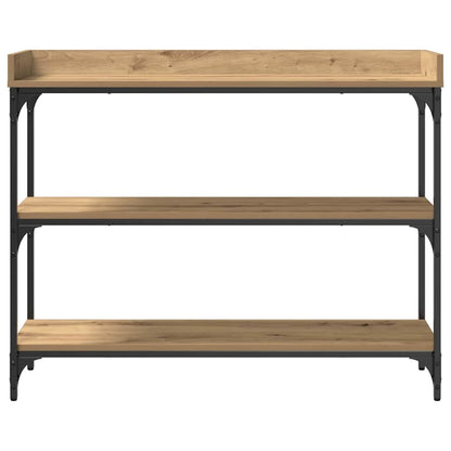 vidaXL Console Table with Shelf Artisan oak 100 x 30 x 80 cm
