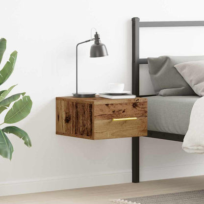 vidaXL Bedside Cabinet Old Wood 35 x 35 x 20 cm Engineered Wood