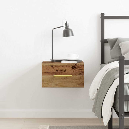 vidaXL Bedside Cabinet Old Wood 35 x 35 x 20 cm Engineered Wood