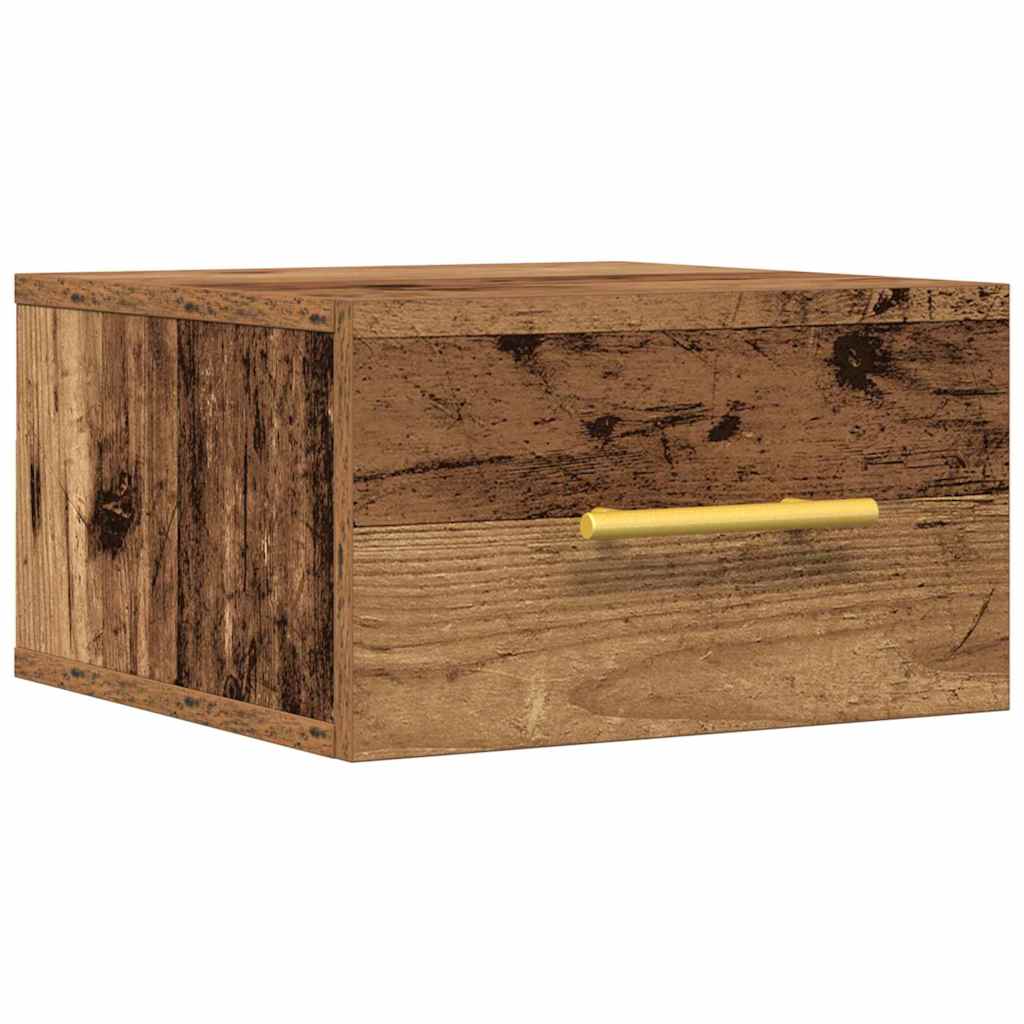 vidaXL Bedside Cabinet Old Wood 35 x 35 x 20 cm Engineered Wood