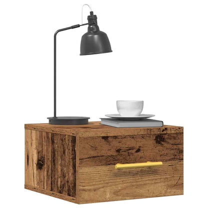 vidaXL Bedside Cabinet Old Wood 35 x 35 x 20 cm Engineered Wood
