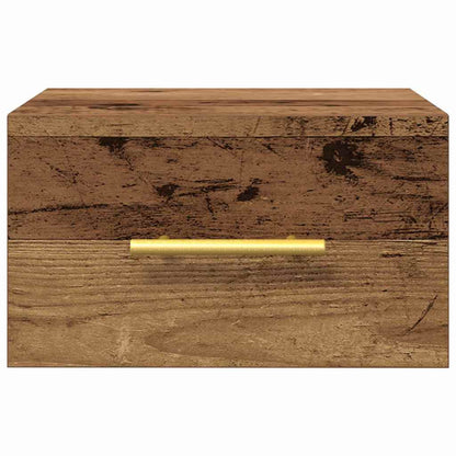 vidaXL Bedside Cabinet 2 pcs Old Wood 35 x 35 x 20 cm Engineered Wood