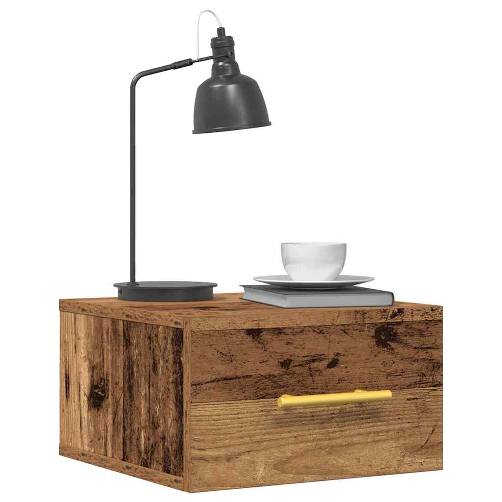 vidaXL Bedside Cabinet 2 pcs Old Wood 35 x 35 x 20 cm Engineered Wood