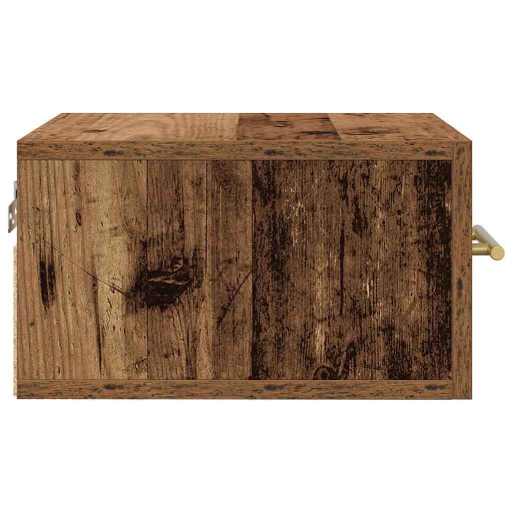 vidaXL Bedside Cabinet 2 pcs Old Wood 35 x 35 x 20 cm Engineered Wood