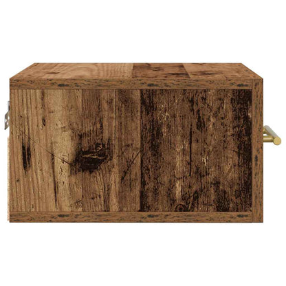 vidaXL Bedside Cabinet 2 pcs Old Wood 35 x 35 x 20 cm Engineered Wood