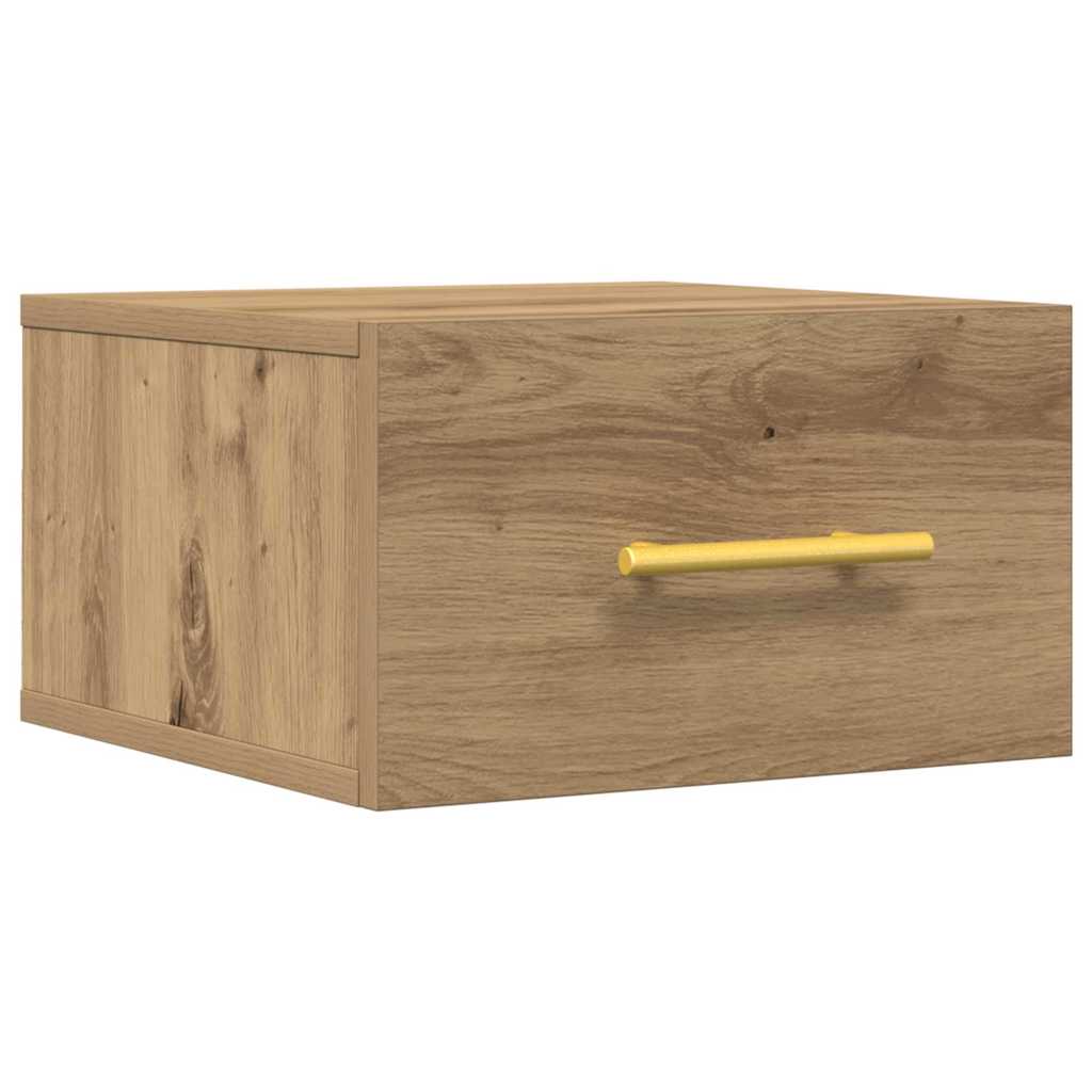 vidaXL Bedside Cabinet Artisan Oak 35 x 35 x 20 cm Engineered Wood