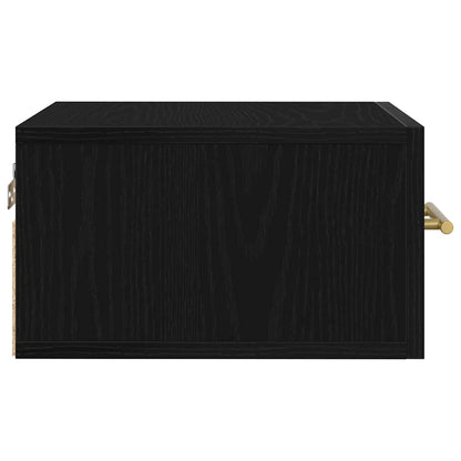 vidaXL Bedside Cabinet 2 pcs 35 x 35 x 20 cm Engineered Wood Black Oak