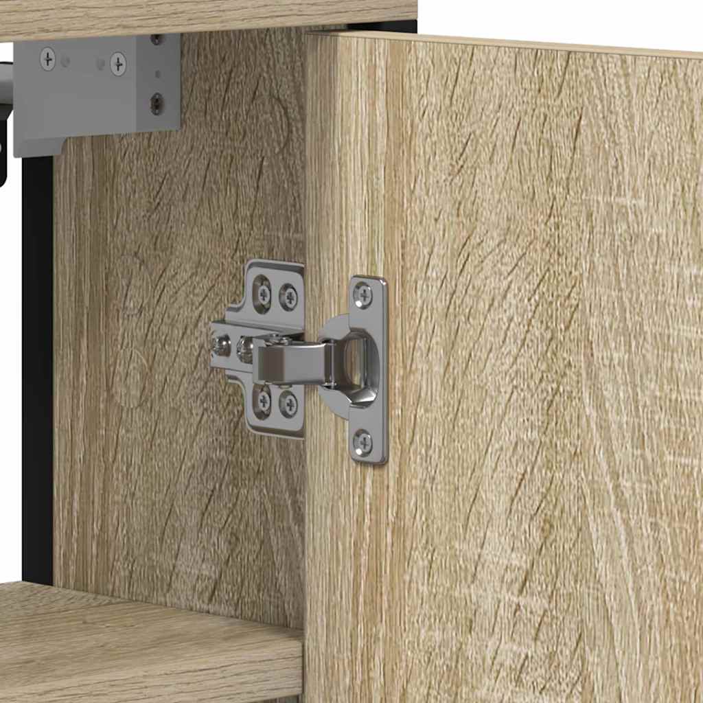 vidaXL Bathroom Mirror Beige 60 x 16 x 60 cm Glass and Engineered Wood